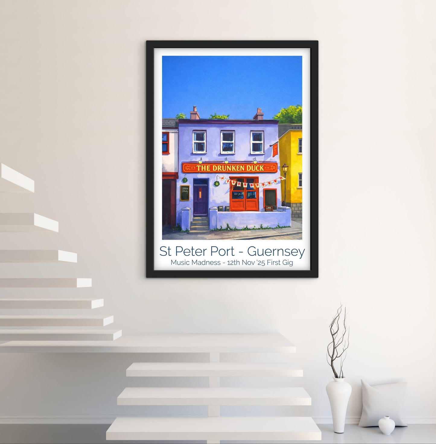 Retro Travel Poster Art - Drunken Duck