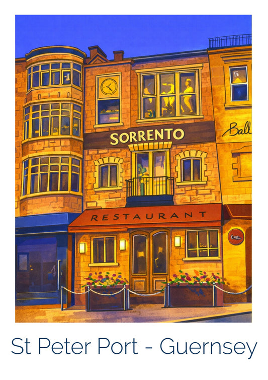 Retro Travel Poster Art - Sorrento