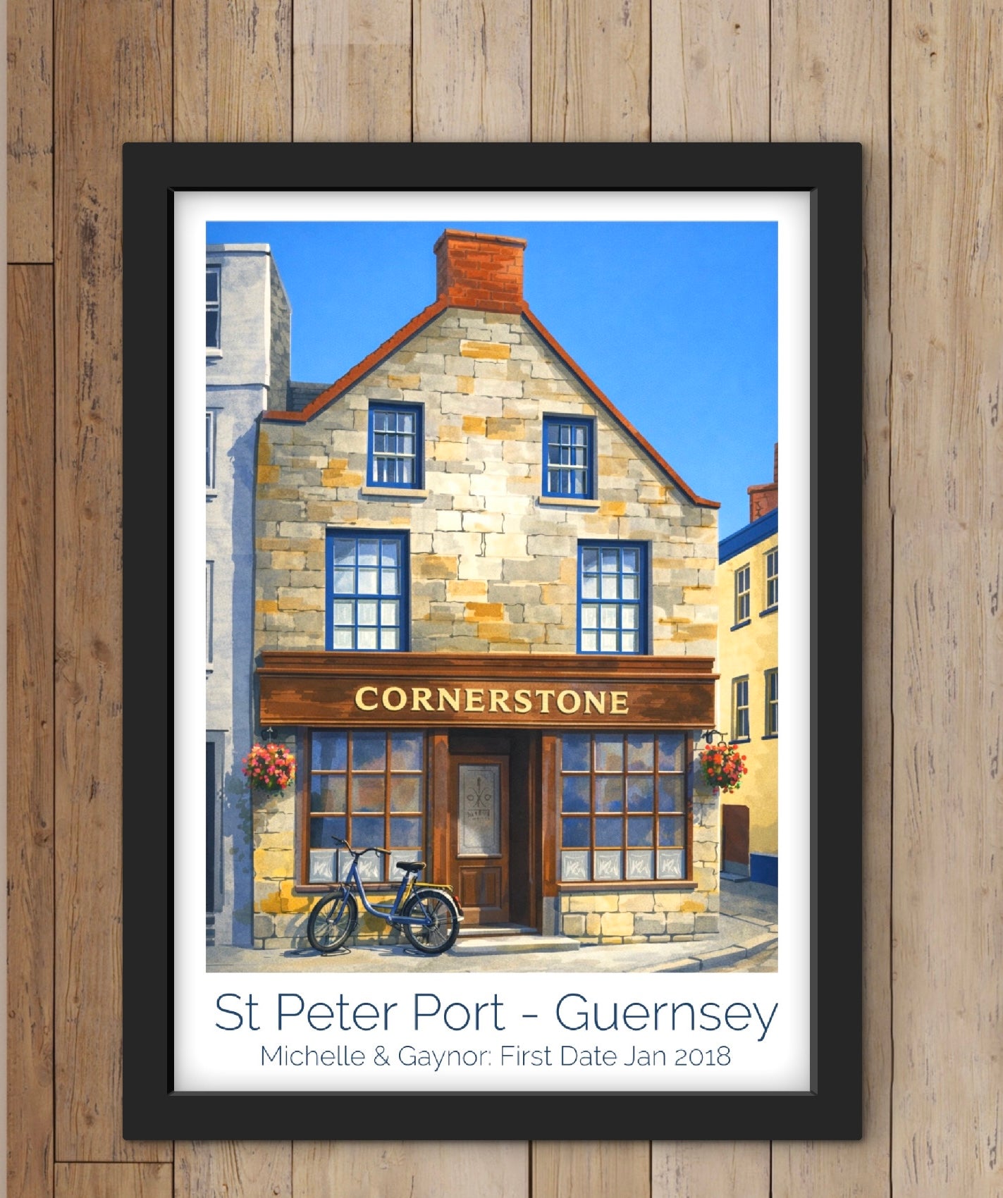 Retro Travel Poster Art - The Cornerstone
