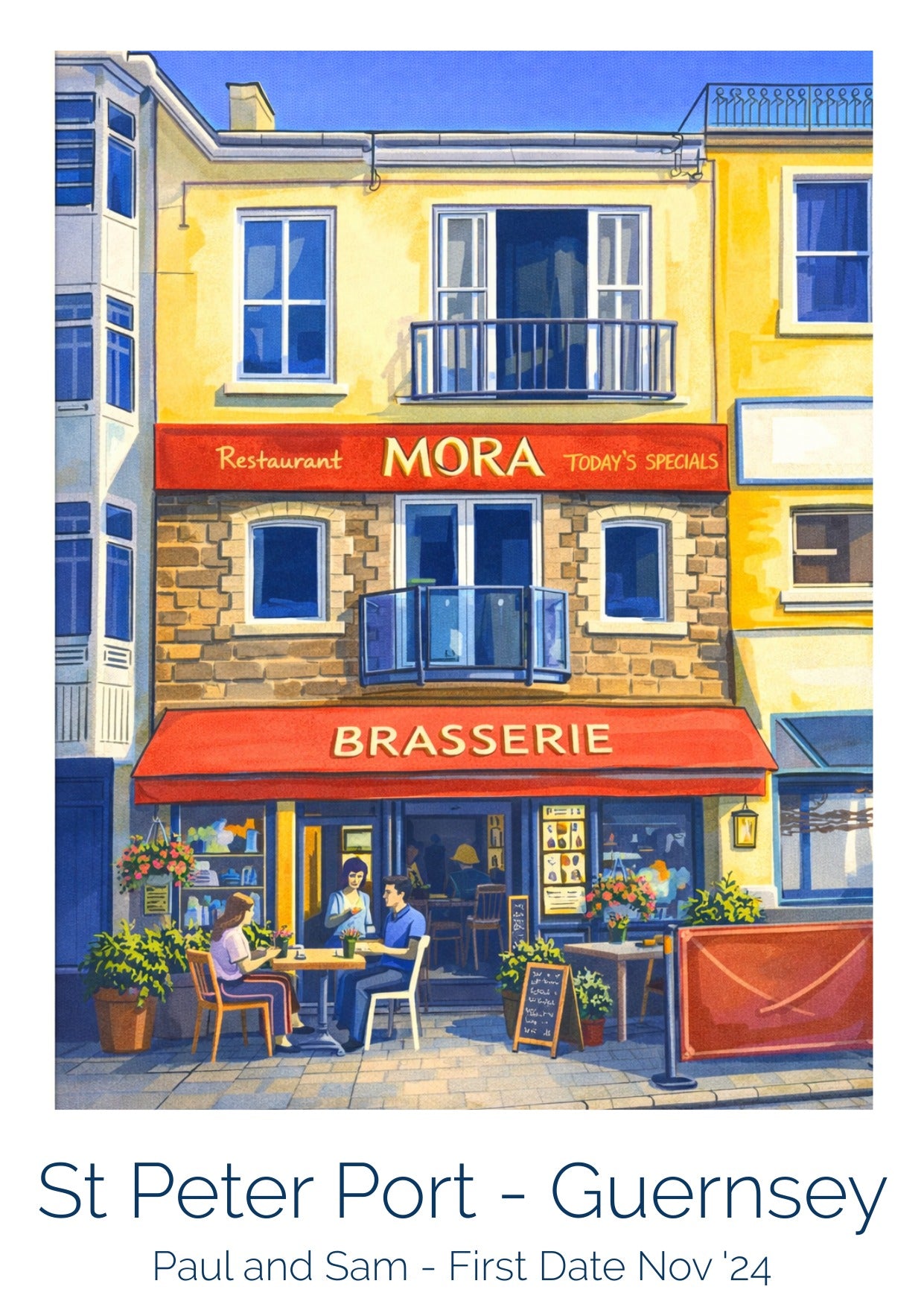 Retro Travel Poster Art - Mora