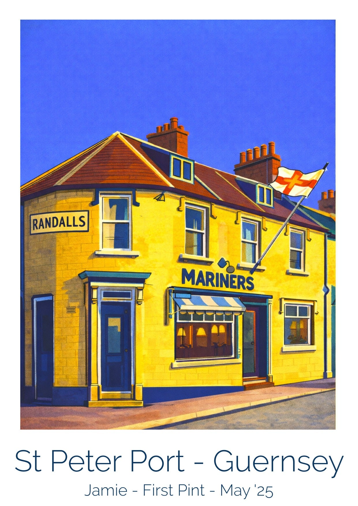 Retro Travel Poster Art - The Mariners