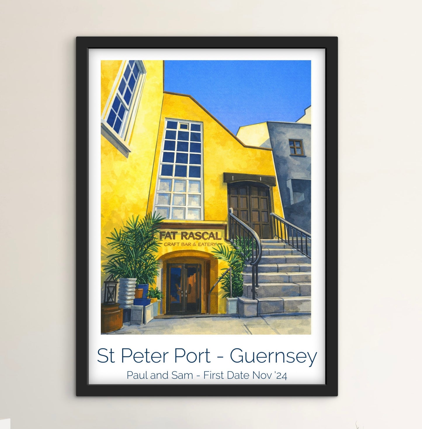 Retro Travel Poster Art - Fat Rascal