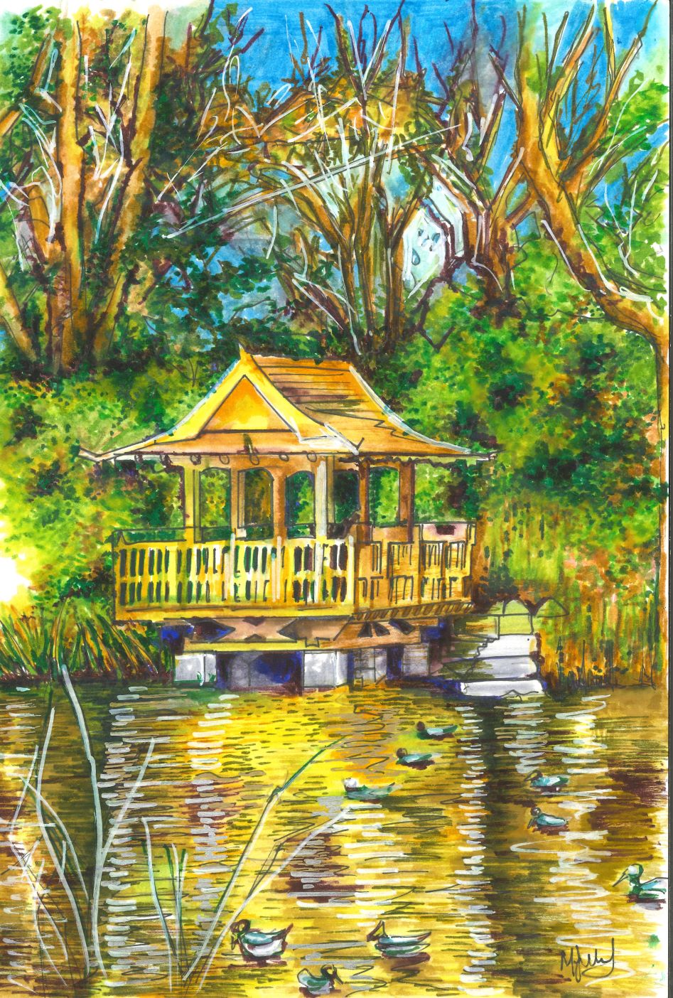 Samaurez Manor Pagoda - Prints