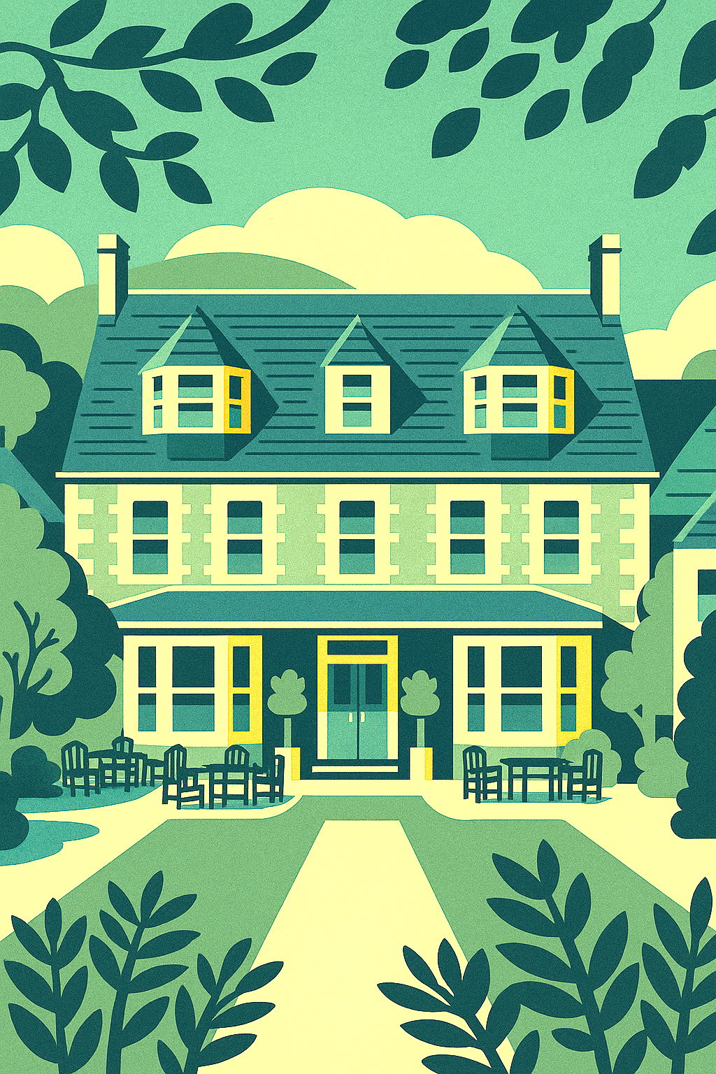 Sark Stocks in Green Digital Illustration - Prints