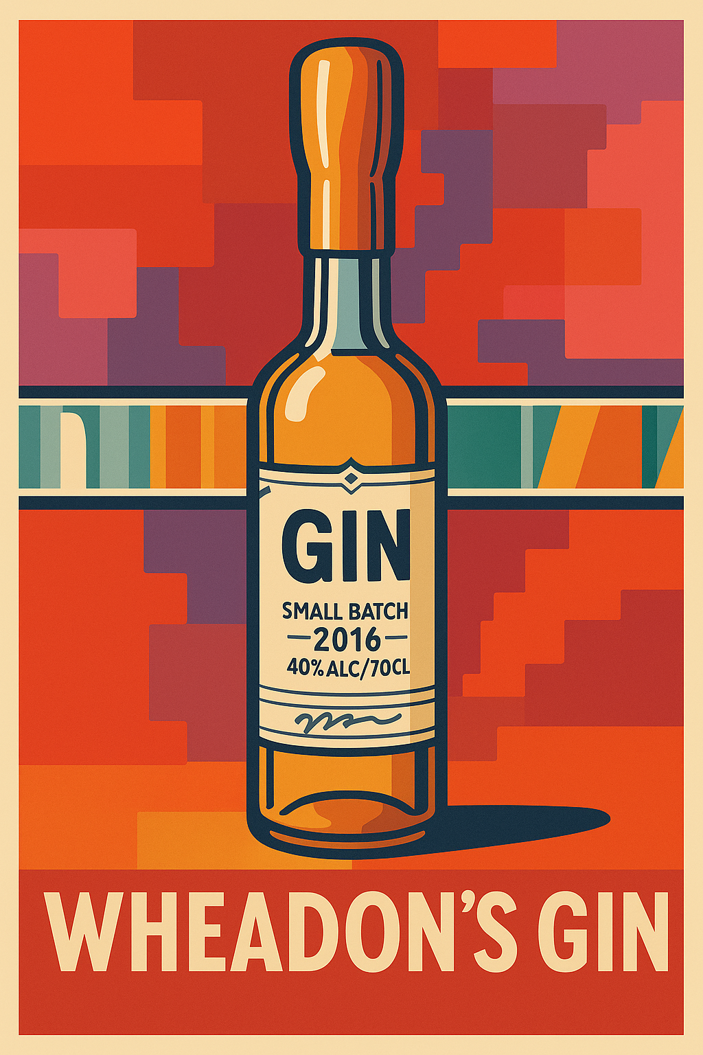 Wheadons Gin digital illustration - Prints