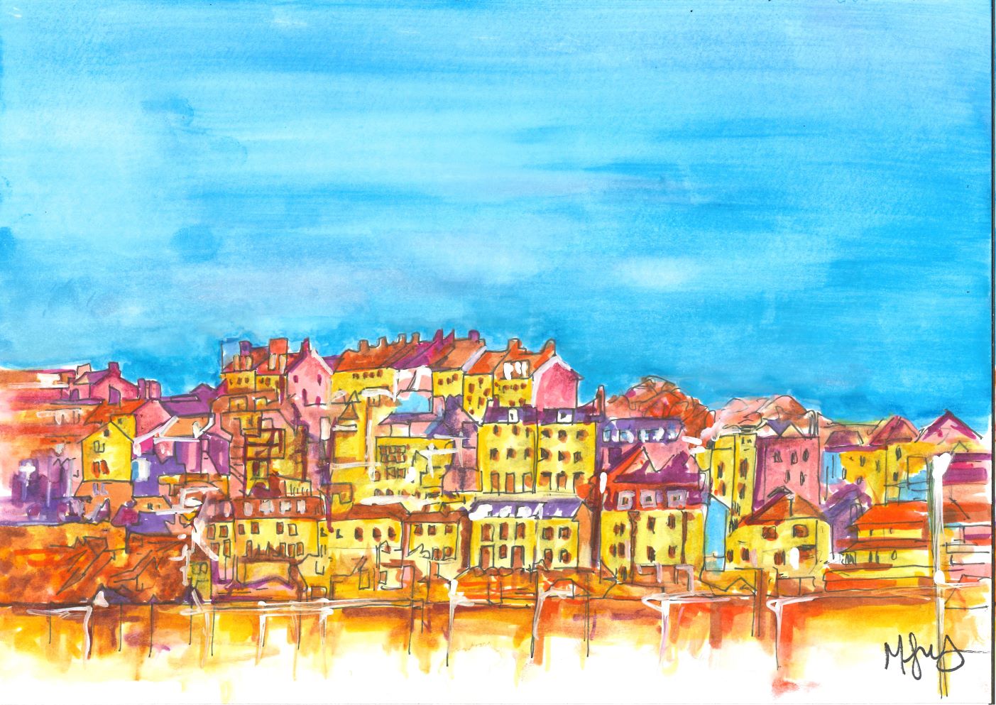 Town Skyline No 1 - Prints