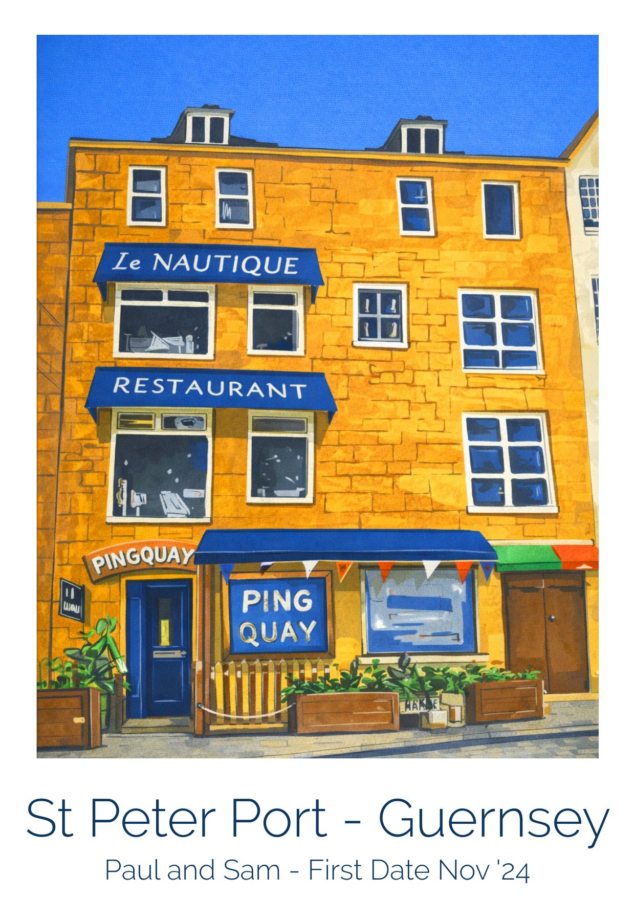 Retro Travel Poster Art -  Pingquay