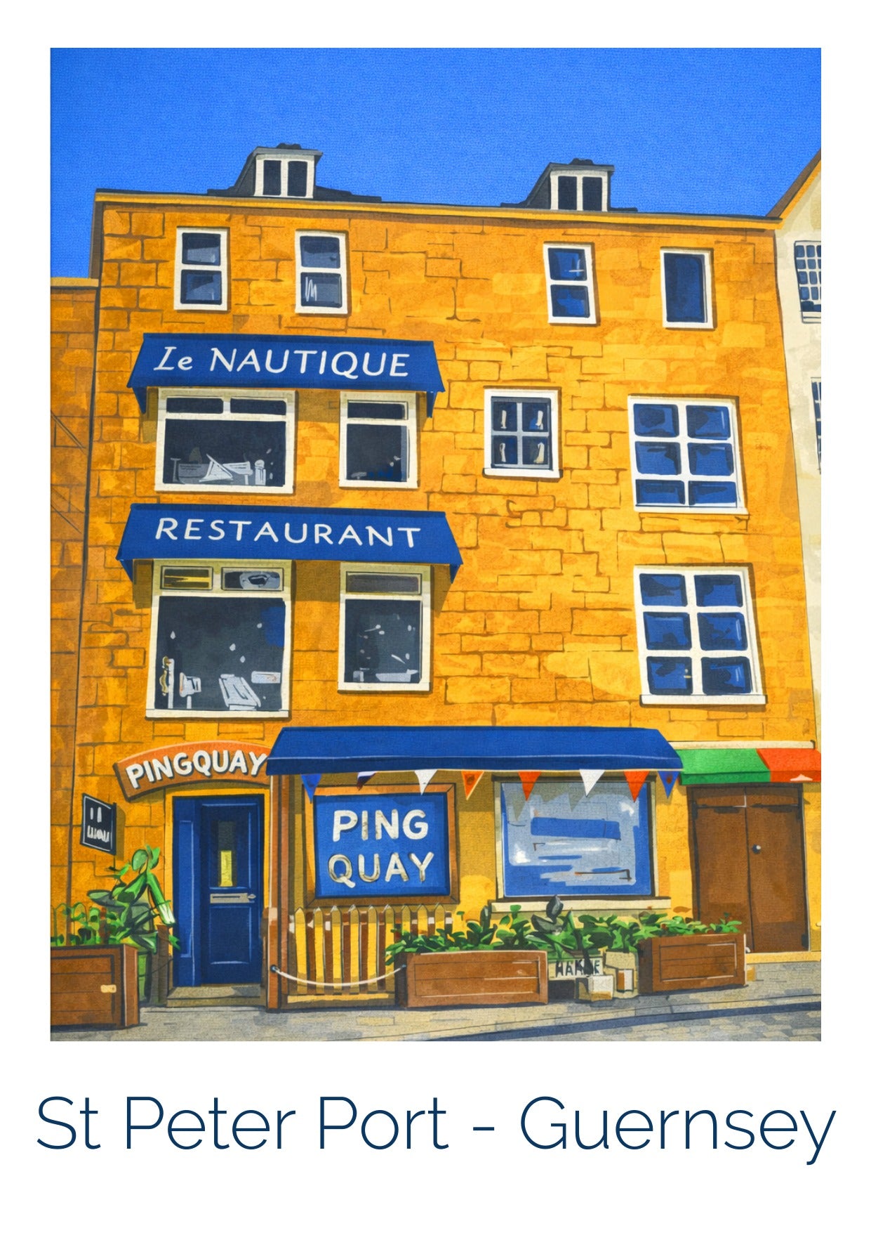 Retro Travel Poster Art -  Pingquay