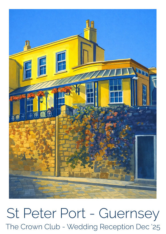 Retro Travel Poster Art - Crown Club