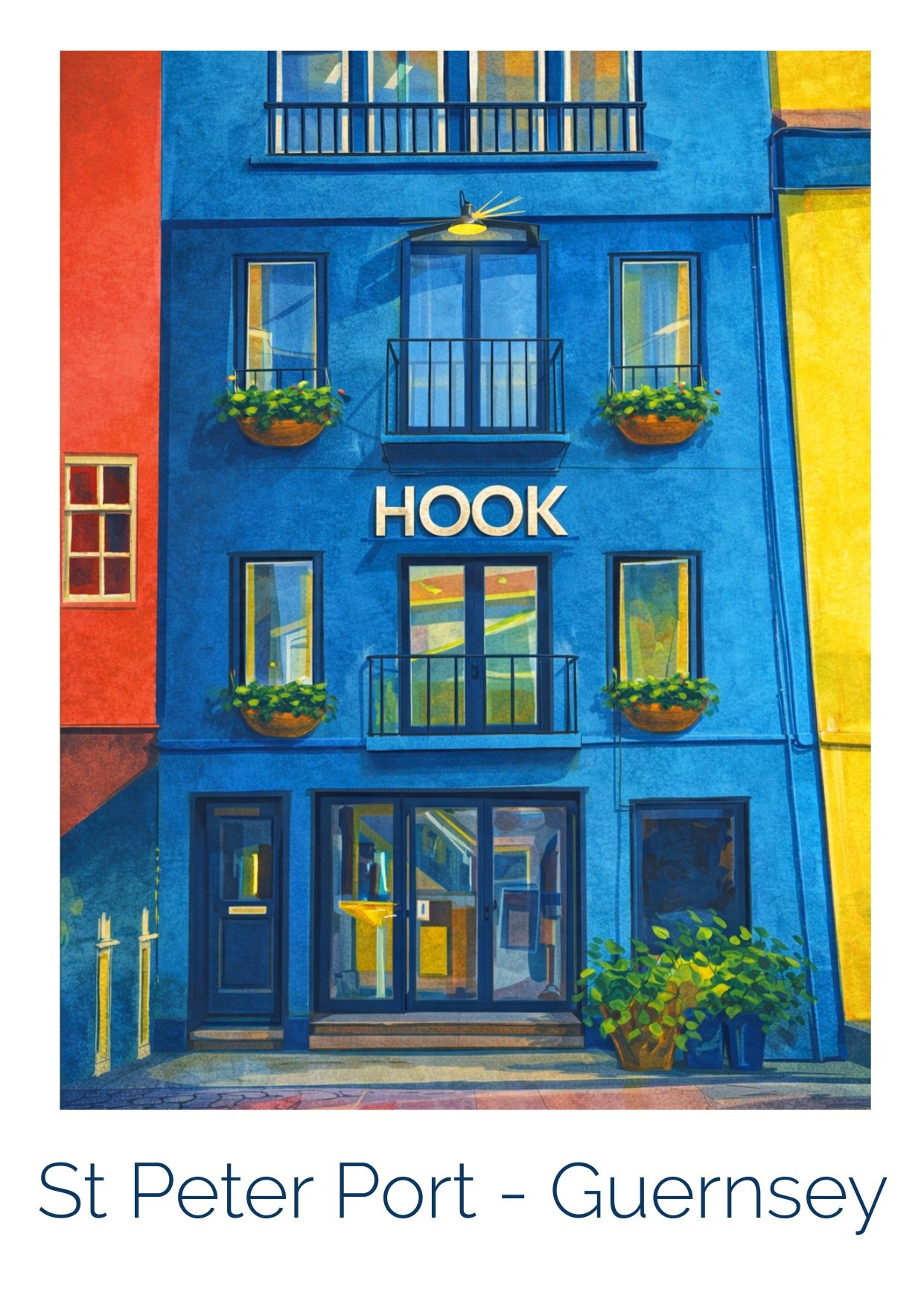 Retro Travel Poster Art - Hook