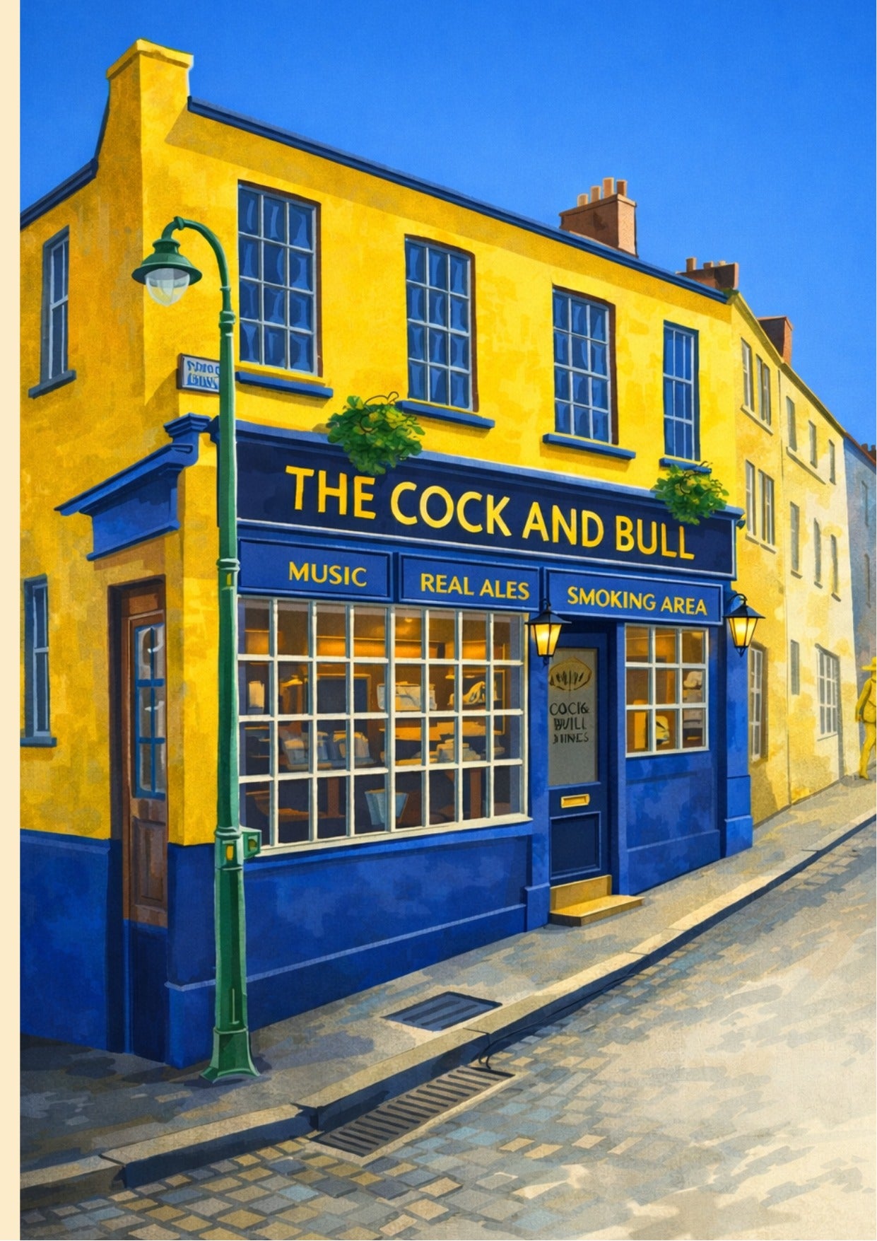 Retro Travel Poster Art - Cock & Bull