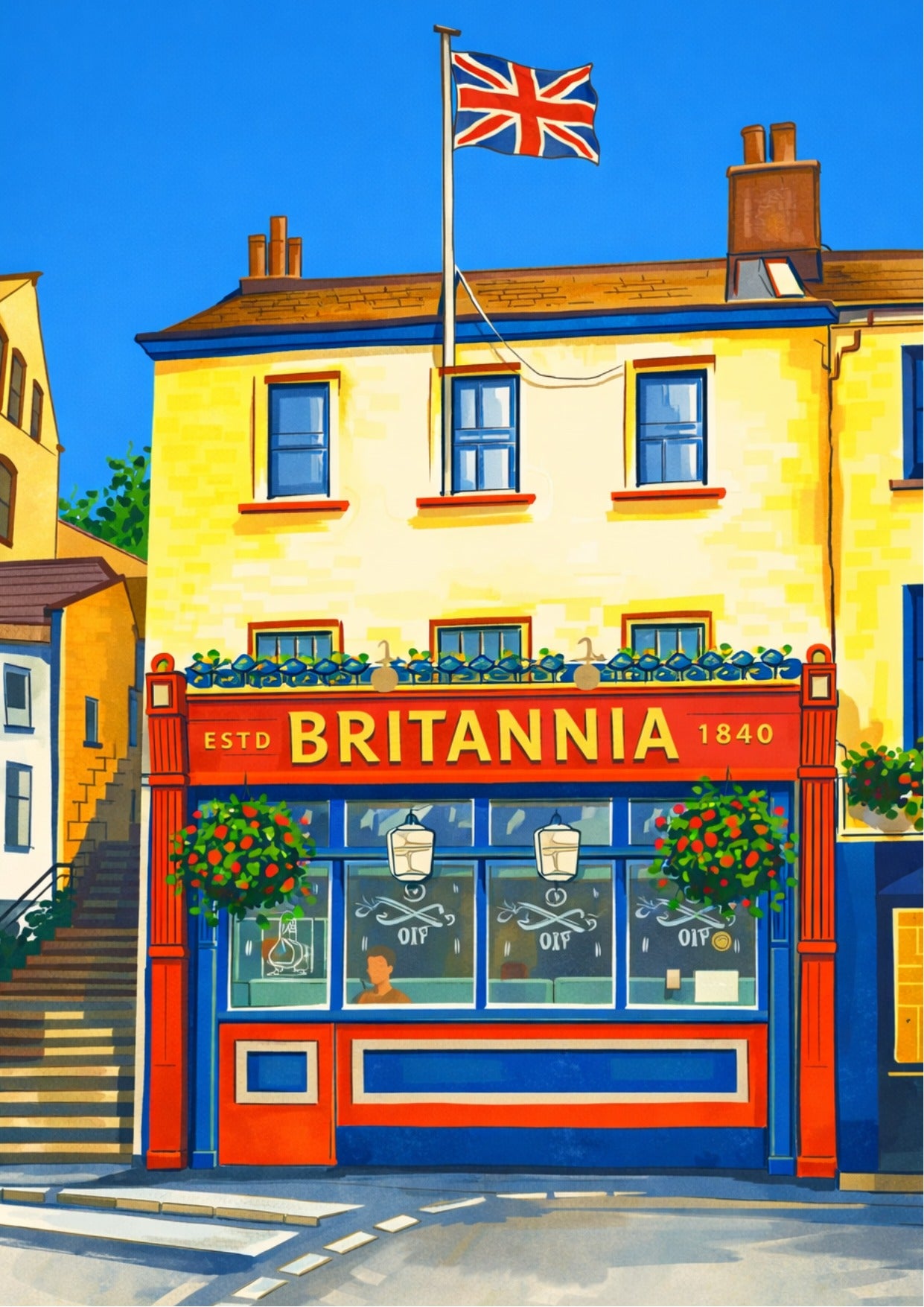 Retro Travel Poster Art - Britannia