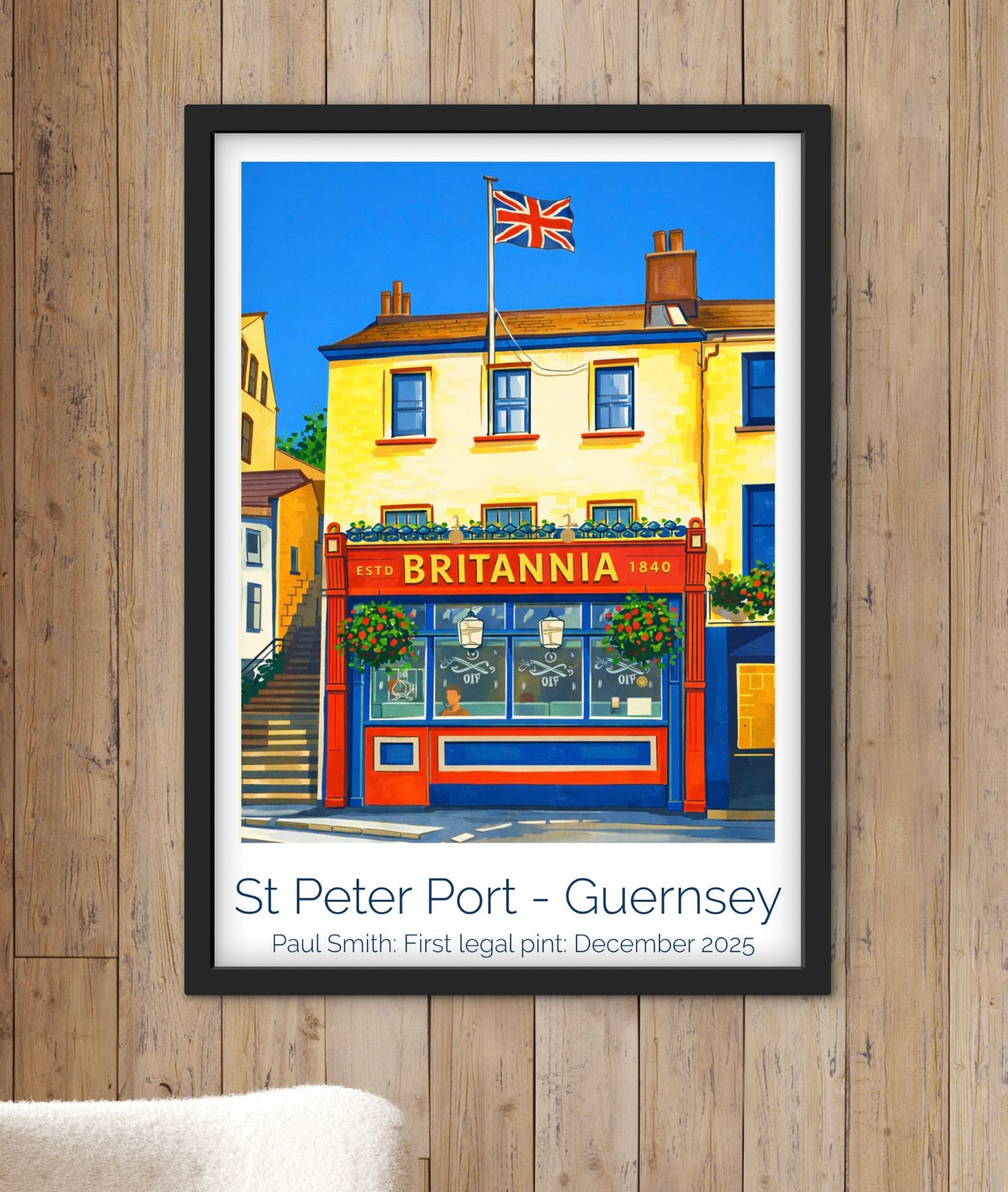 Retro Travel Poster Art - Britannia