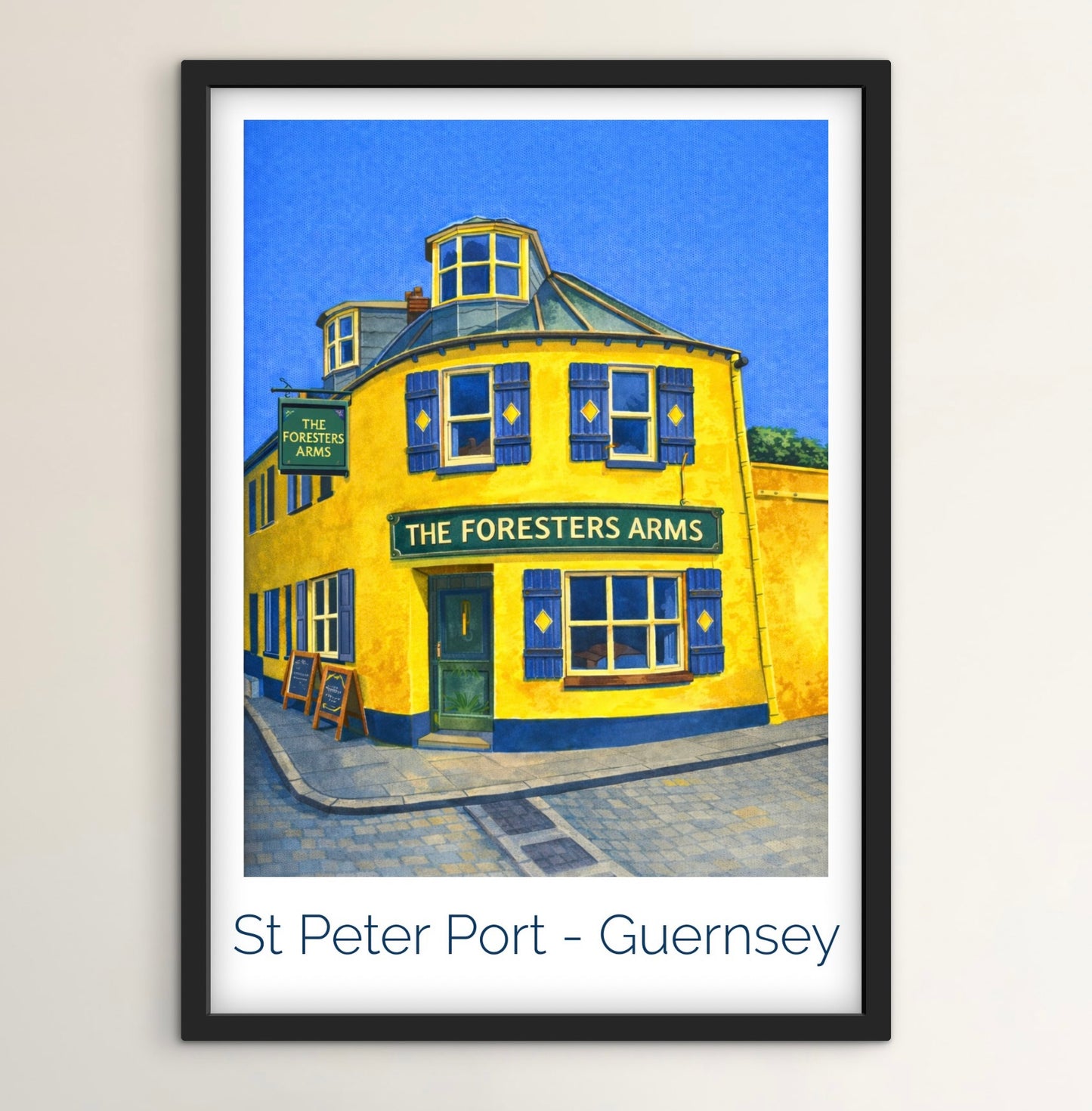 Retro Travel Poster Art - Foresters Arms