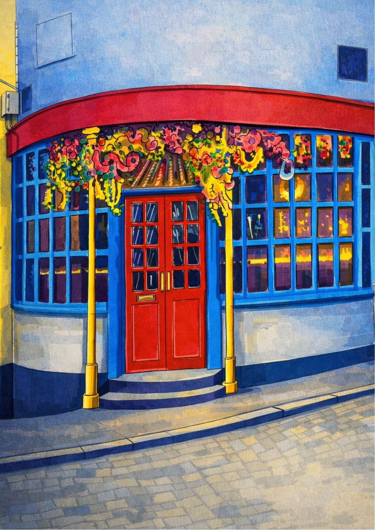 Retro Travel Poster Art - Dhaka