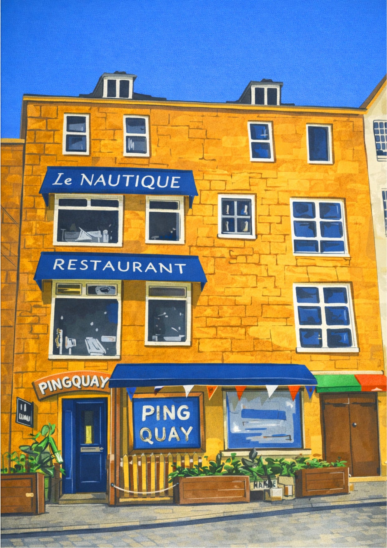 Retro Travel Poster Art -  Pingquay