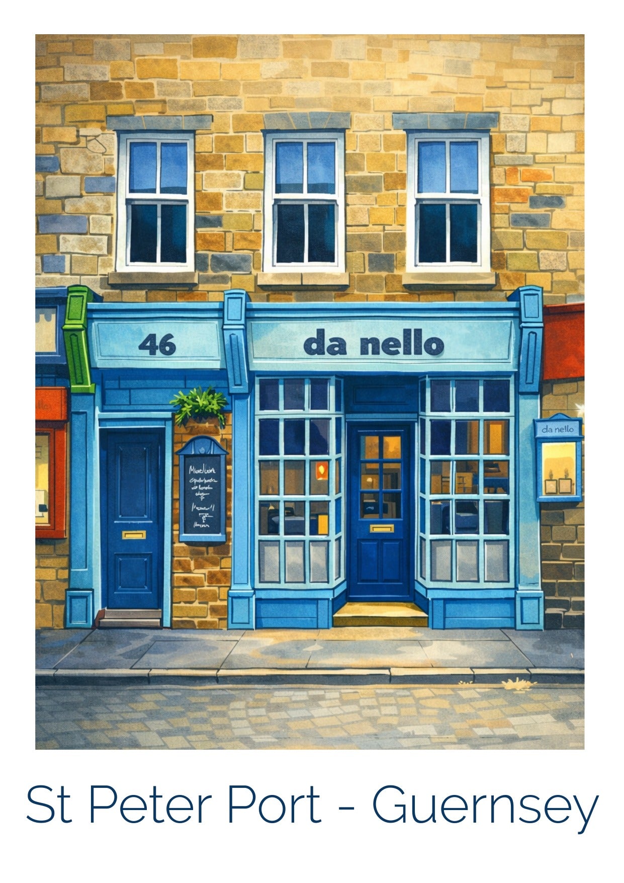 Retro Travel Poster Art - Da Nello