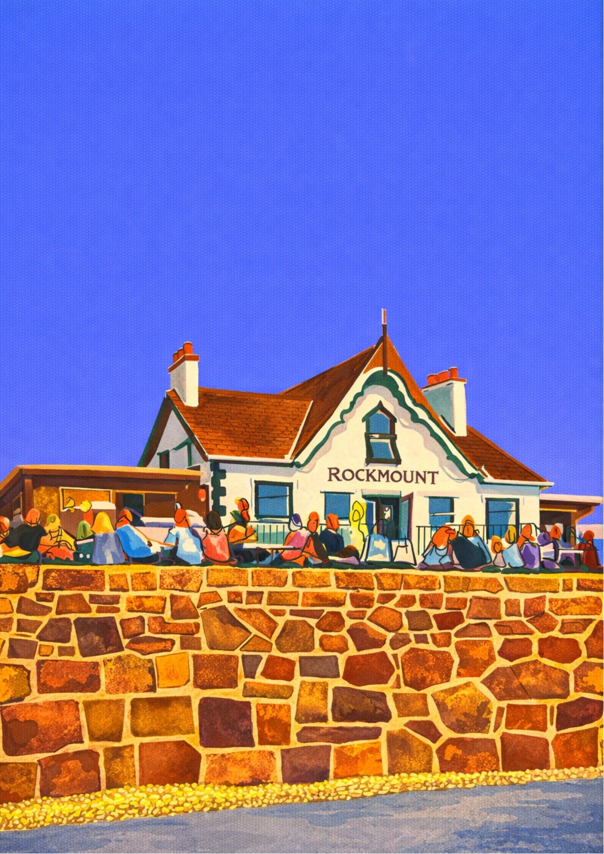 Retro Travel Poster Art - The Rockmount