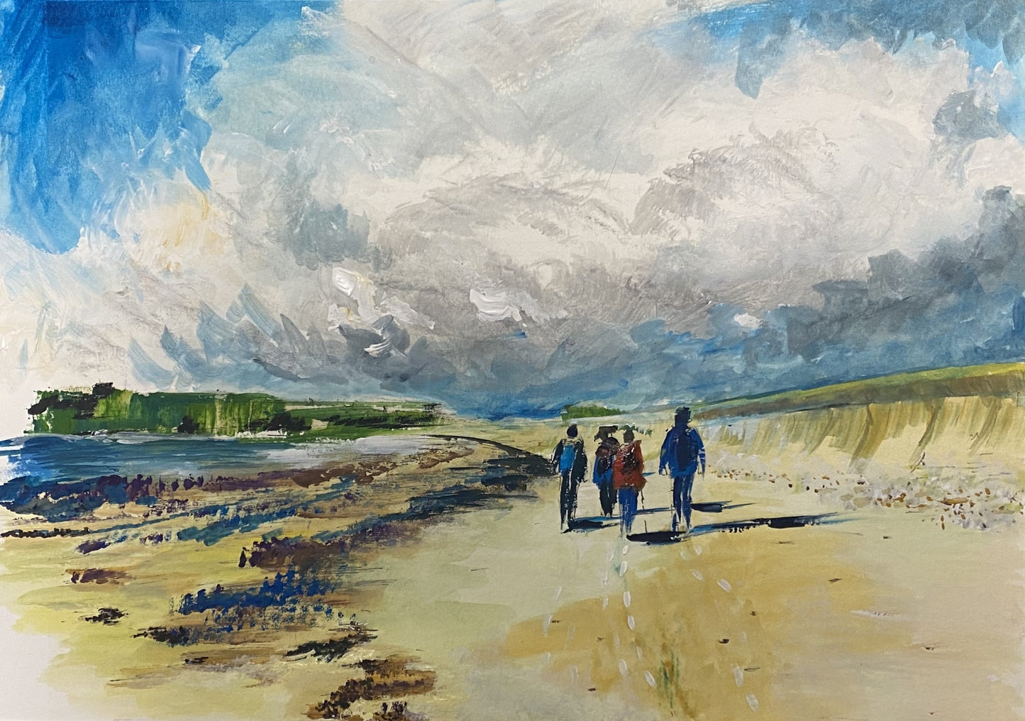 Alderney Beach Walk Prints