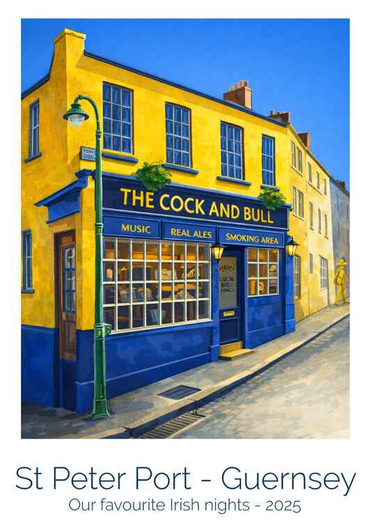 Retro Travel Poster Art - Cock & Bull