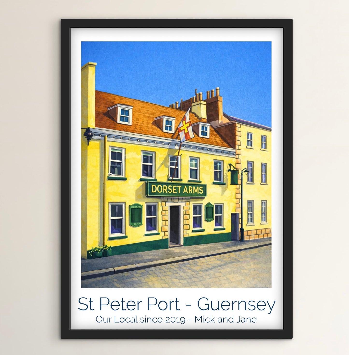 Retro Travel Poster Art - Dorset Arms