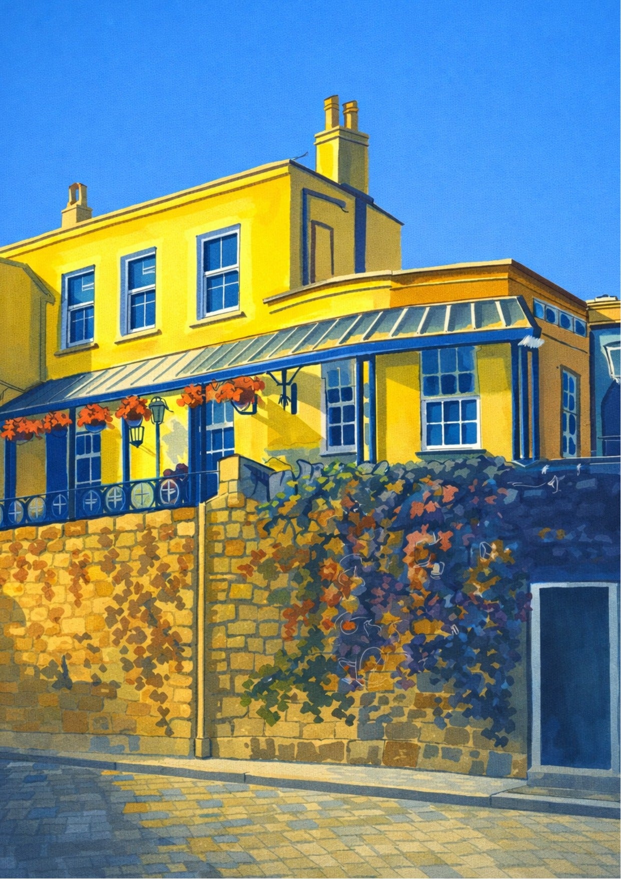 Retro Travel Poster Art - Crown Club