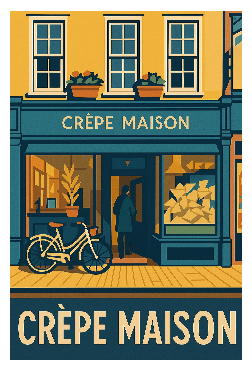 Crepe Maison Digital Illustration - Prints