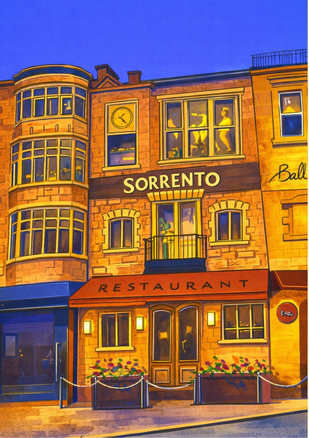 Retro Travel Poster Art - Sorrento
