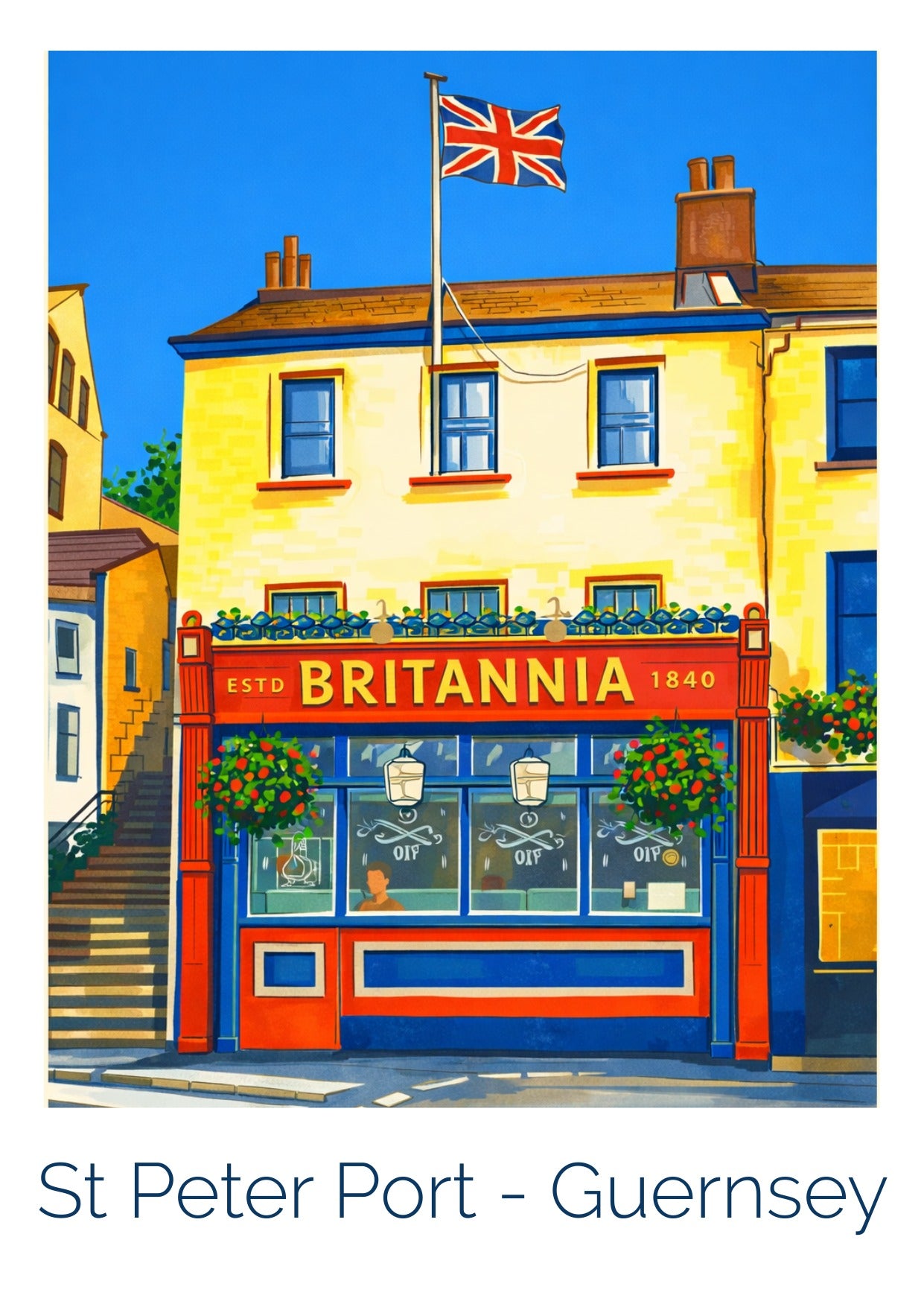 Retro Travel Poster Art - Britannia