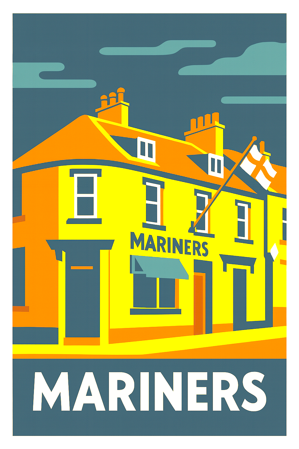 Mariners Pub Digital Illustration - Prints