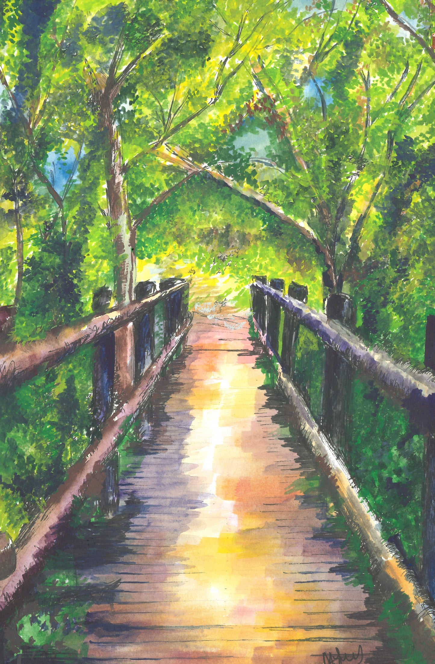 Guernsey Reservoir Pooh Sticks - Prints