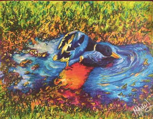 Saumarez Park Duck 2 - Original