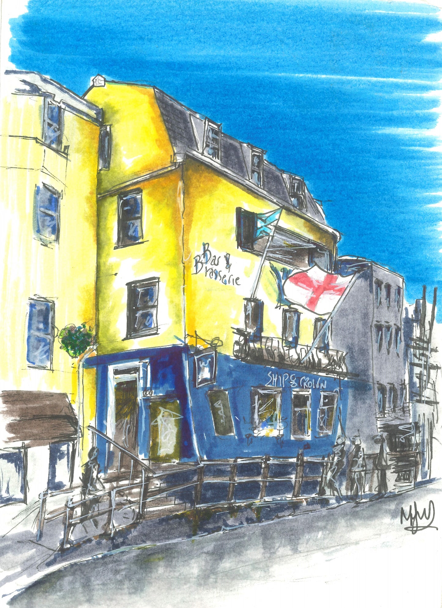 Ship and crown 1 - Prints