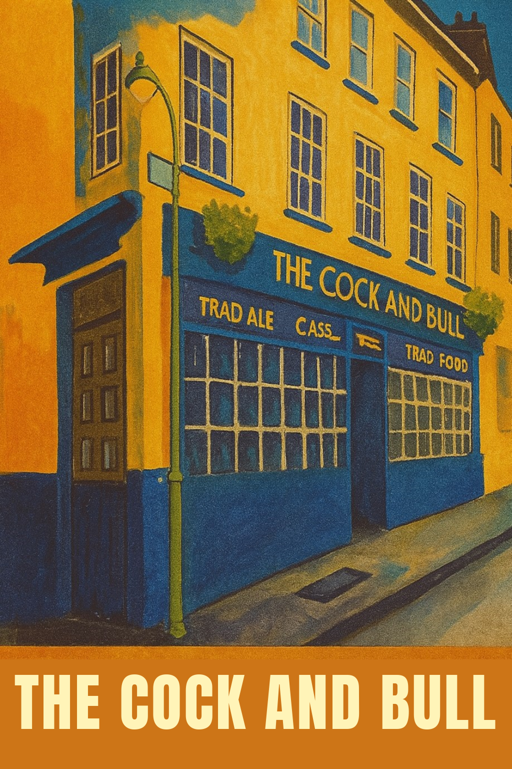 The Cock and Bull digital illustration- Prints