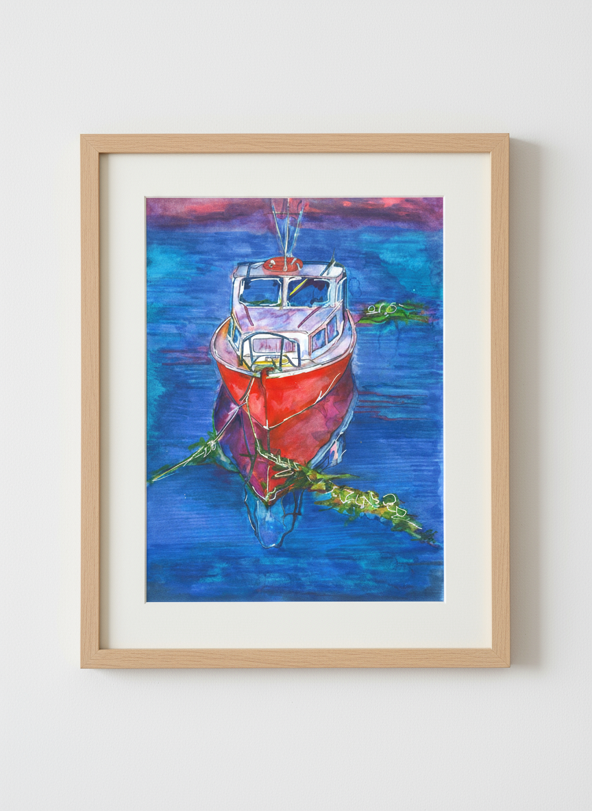 Calm Seas framed close-up