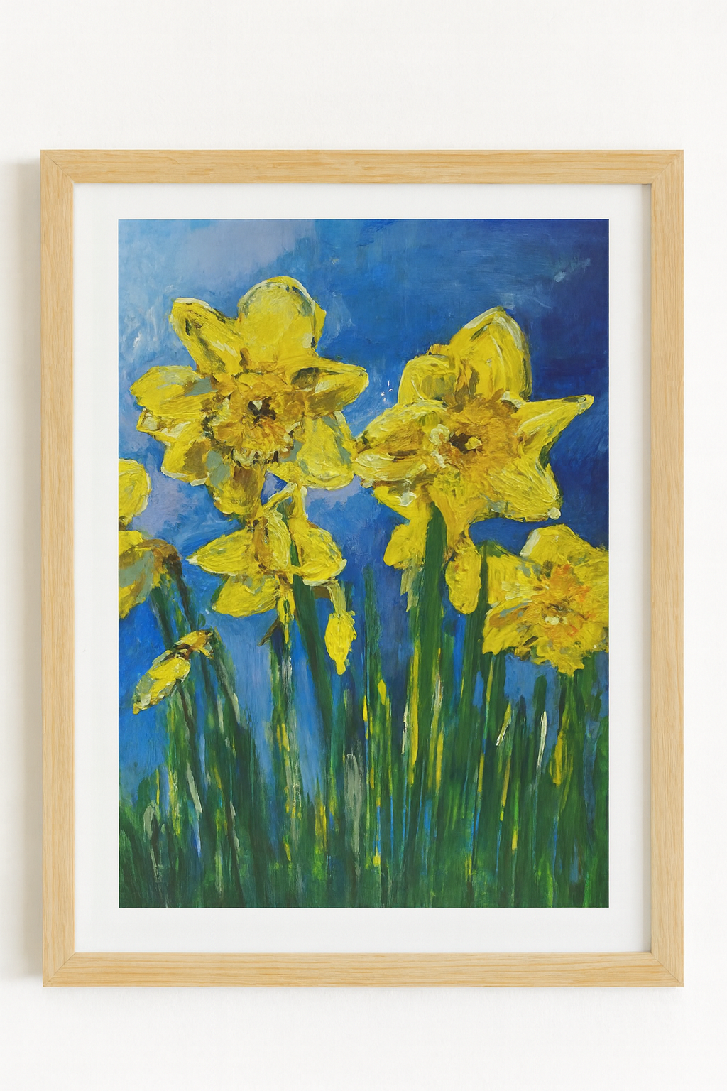 Daffodils Yellow and Blue - Prints