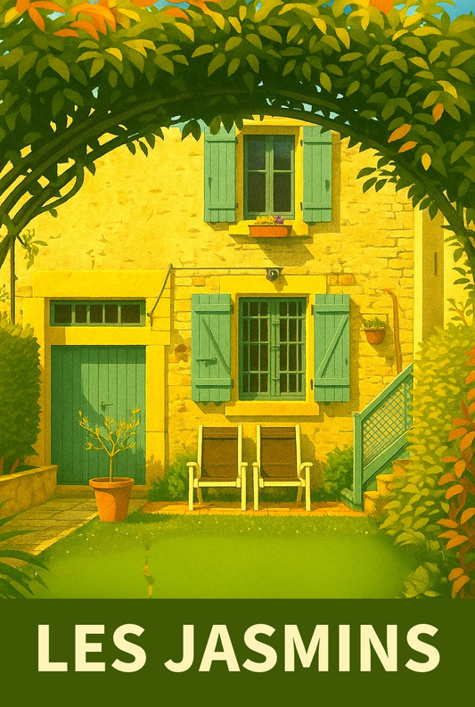 Les Jasmins Digital Illustration - Prints