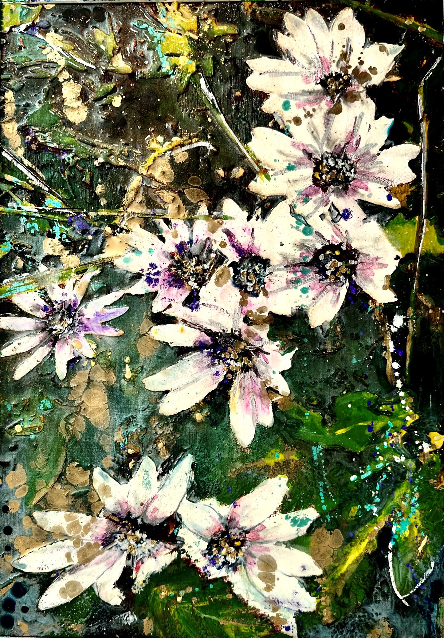 Wildflowers with Gold - Prints